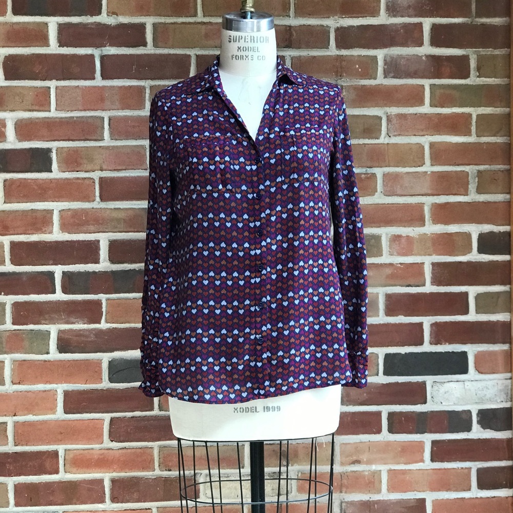 Qmack collared silky blouse